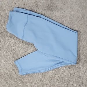 90 degrees by reflex leggings blue high waisted yoga pants size small